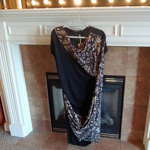 All Saints Brown/Black Spitalfields Cocktail Dress